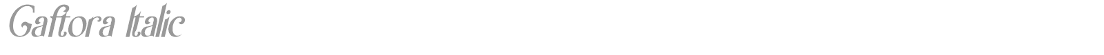 Gaftora font preview